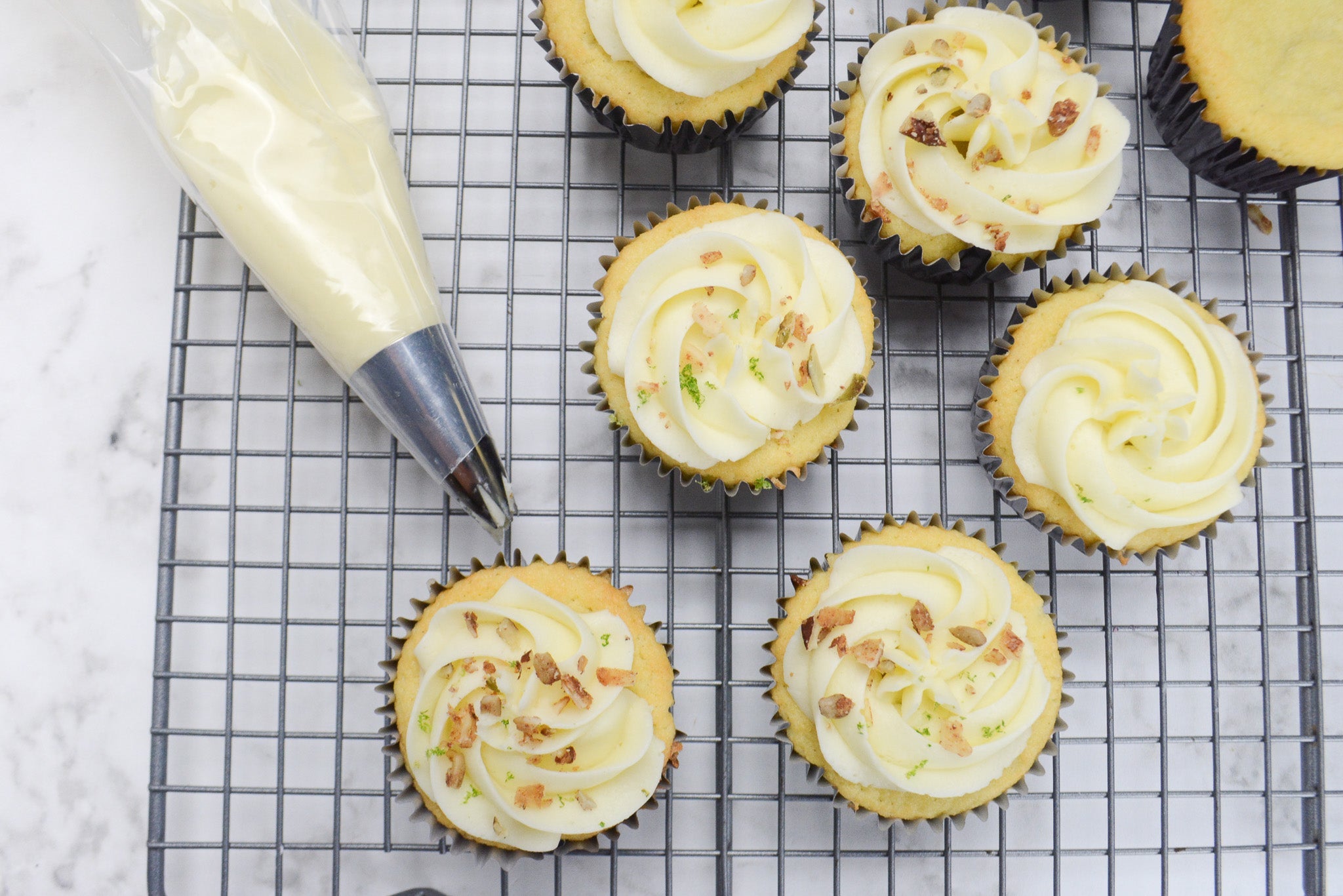 Coconut Flour Lime Cupcakes