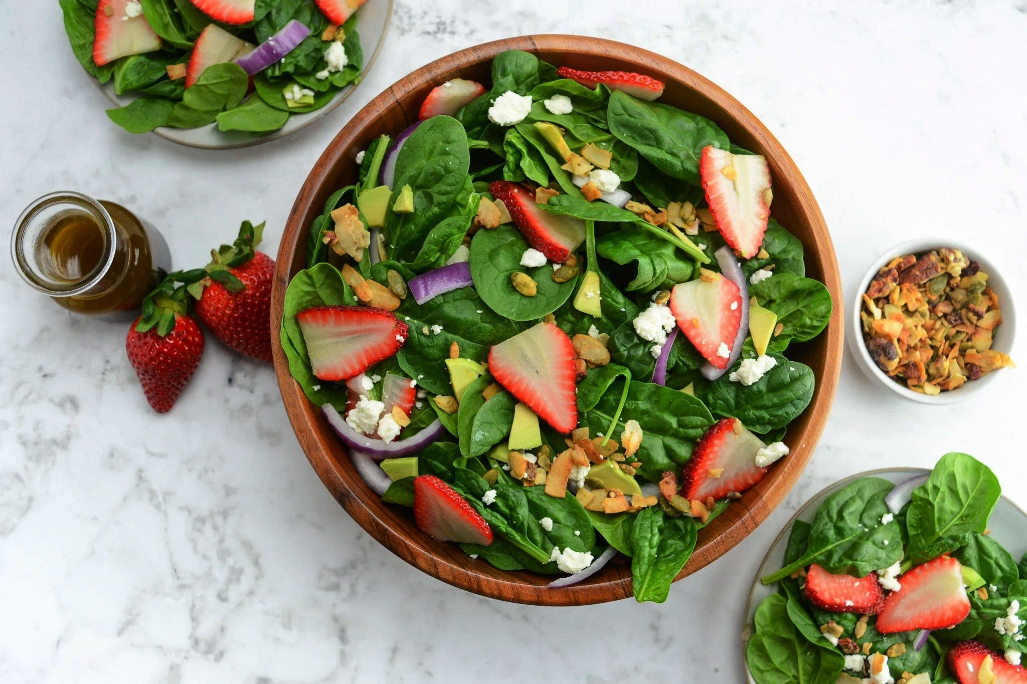 Strawberry Spinach Salad