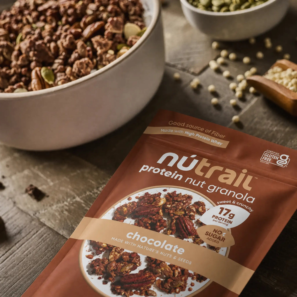 Chocolate Protein Nut Granola NuTrail